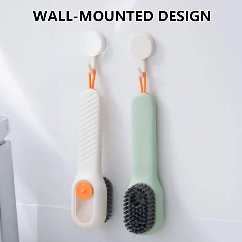 1/2Pcs Multifunctional Cleaning Brush Soft-Bristled Liquid Shoe Brush Clothes Brush Shoe Clothing Board Brush Shoe Cleaner